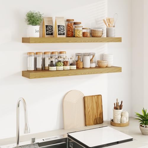 Fun Memories Floating Shelves for Wall, 40Inch Floating Shelves Set of 2 - Image 4