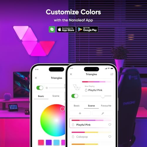 Nanoleaf Shapes Triangle Lights, Smart RGBW LED Wall Light Panels - Image 2