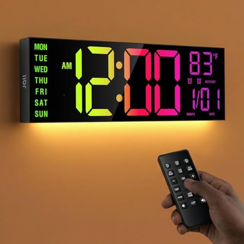 JALL 16" Large Digital Wall Clock by JALL