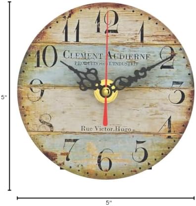 5 Inches Wall Clock, Non-Ticking Silent Quartz Decorative Clocks, Battery - Image 7
