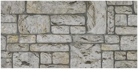 K&B Panels 3D Wall Panels, Stone Effect Styrofoam Wall Panelling Kit, by Unknown