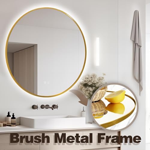 Niccy 36" Round LED Bathroom Backlit Mirror - Image 4