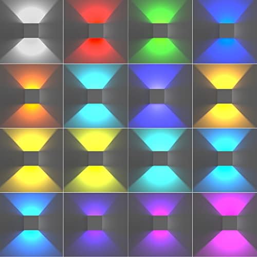 RGB LED Wall Light, 6000mAh Battery Operated Wall Sconce16 Colors, Rechargeable - Image 6