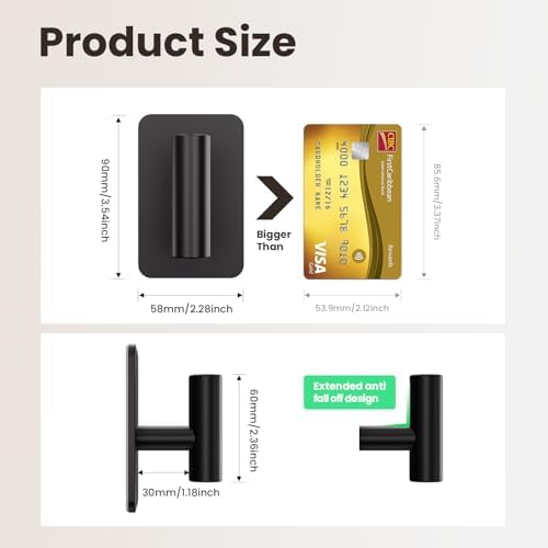 Aikzik Large Heavy Duty Wall Hooks - 26lb Max - Image 5