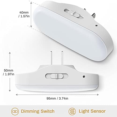 DORESshop Led Night Lights Plug into Wall Soft White, Dimmable Night Light - Image 6