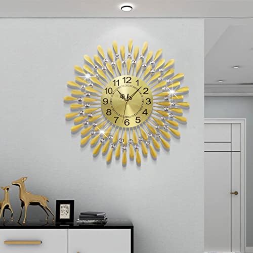 Large Wall Clock Metal Decorative Wall Clocks Silent Non-Ticking, Modern Art - Image 4