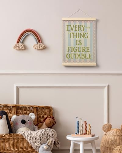 FGFK Everything Is Figureoutable Wall Art Poster Hanger Frame, Motivational - Image 6