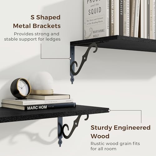 RICHFOCUS 12 Inch Deep Floating Shelves - Image 4