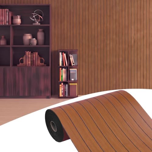 Elvone Peel and Stick PVC Slat Wood Wall Panel by Elvone