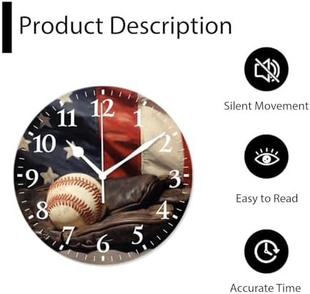 Battery Operated Quartz Wall Clocks Non-Ticking Silent Modern Wall Clocks - Image 5