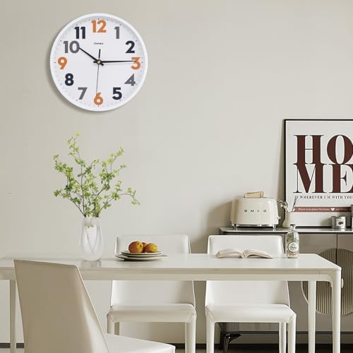 Modern Wall Clock, 10 Inch Silent Non-Ticking Battery Operated – Easy to Read - Image 6