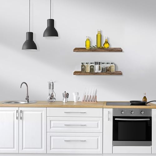 Sorbus Floating Shelves for Wall, Wood Wall Storage - Image 6