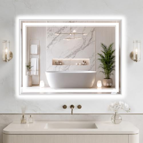 30"x40" LED Bathroom Mirror by FLYECHO