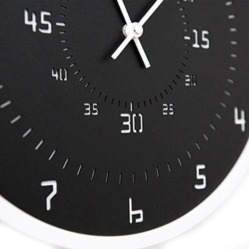 Modern Minimalist Black Stop Wall Clock - Image 3