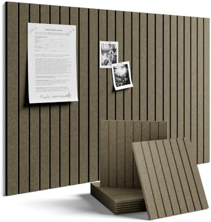 Fluxynara 36" x 24" Large Felt Bulletin Board，Olive Brown by FLUXYNARA