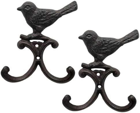 Vintage Cast Iron Animal Bird Wall Décor Hooks Hanger Wall Rack by QIAOIDEA