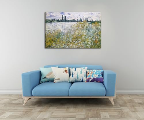 Flowers on the Banks of Seine near Vetheuil by Claude Monet - Image 6