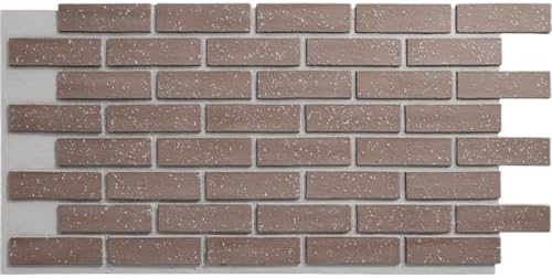 EverStone Traditional Faux Brick Panel, Sable Color by EkenaMillwork