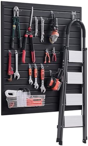 VEVOR Slat Wall Paneling, 4 x 4 ft, PVC Garage Slatwall by VEVOR