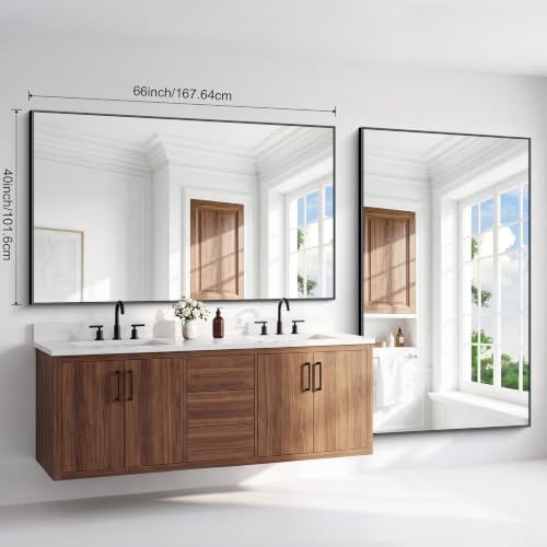 BONEWEI Bathroom Mirror, 66x40 inch Large Wall Mirror - Image 7
