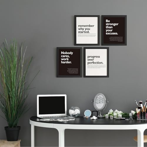 DSHFG Motivational Office Pictures Wall Decor Prints Set of 4 - Image 4