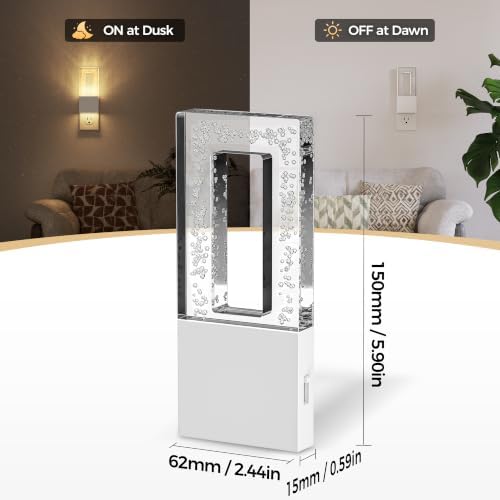 DORESshop Night Lights Plug Into Wall, Bubble Acrylic Night Light - Image 5