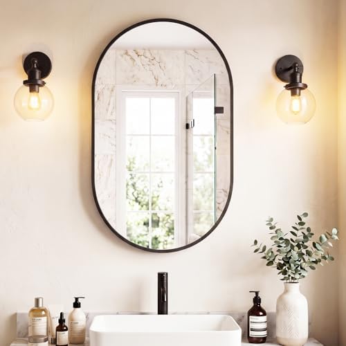 Sweetcrispy Oval Bathroom Wall Mirror, Vanity Mirror, 24x36 Inch by Sweetcrispy