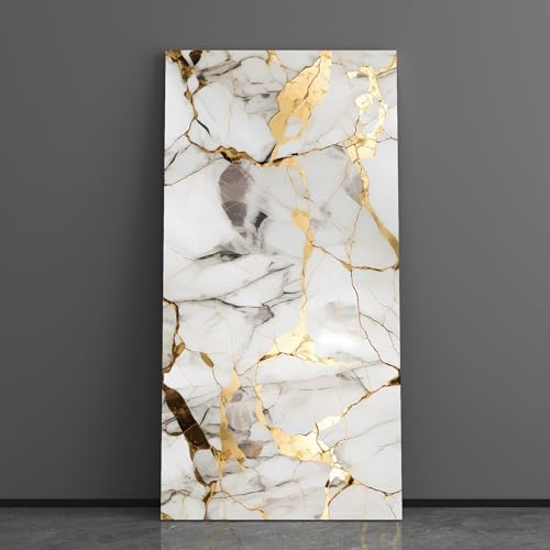 Haimin 3D Wall Panels Peel and Stick Marble Tile Look 10 Pack Waterproof by HaiminHomeDecorWallpaper