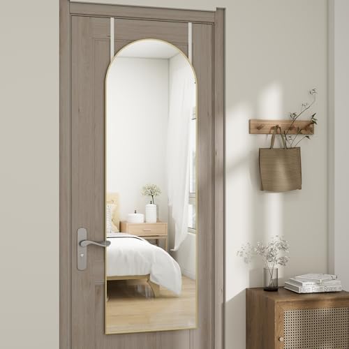 48"x 14" Arched Full Length Door Mirror, Full Body Mirror - Image 2