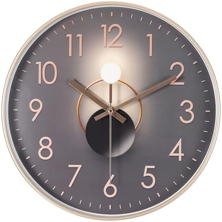 PATIKIL 12 Inch Modern Wall Clock, Silent Non-Ticking Wall Clocks Sweep by PATIKIL