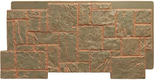 EverStone Castle Rock Faux Stone Panel, Iron Mill Color by EkenaMillwork
