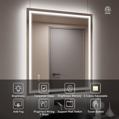 30x36 Inch LED Bathroom Mirror - Image 2