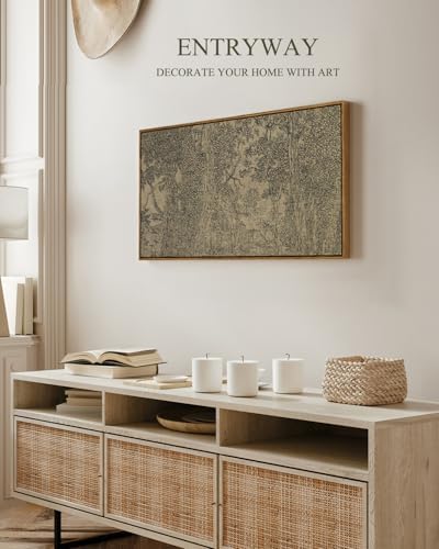 InSimSea Extra Large Framed Vintage Wall Art, Rustic Forest Sketch - Image 3
