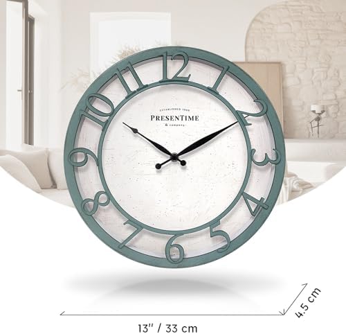 Presentime 13" Farmhouse Series Wall Clock - Image 7