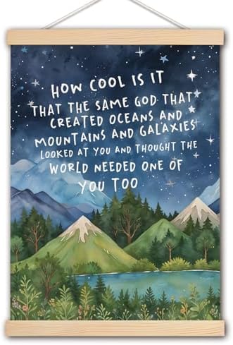 DNEULYR Inspirational Wall Decor, How Cool is It That the Same God Wall Art by Unknown