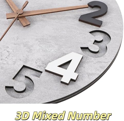 Nbdeal 12-inch Silent Wall Clock - Image 3