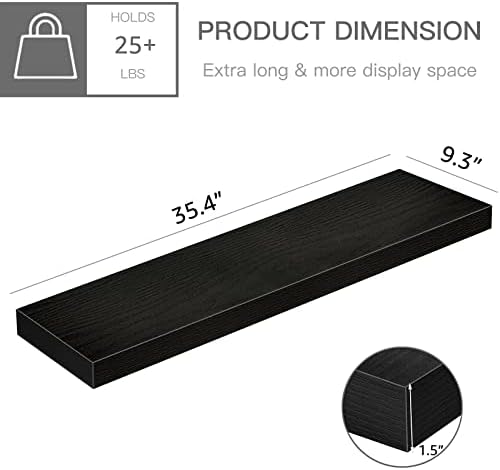 QEEIG Long Floating Shelves for Wall - Image 3