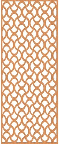 Resort Decorative Pierced Fretwork Wood Wall Panels, 23 3/8"W x 59 3/8"H x 3/8"T - Image 4