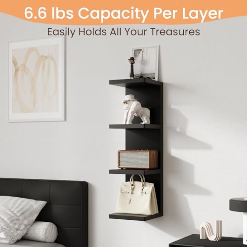 upsimples 4 -Tier Floating Wall Shelf - Image 6
