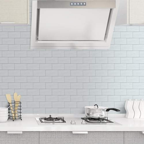 AULIGET 4-Piece Stainless Steel Subway Tile Peel and Stick Backsplash, Laundry - Image 2