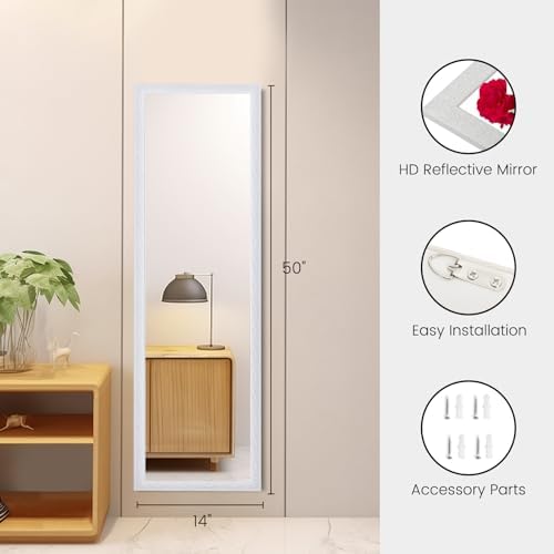 Beauty4U 50” x 14" Full Length Wall Mirror - Image 4