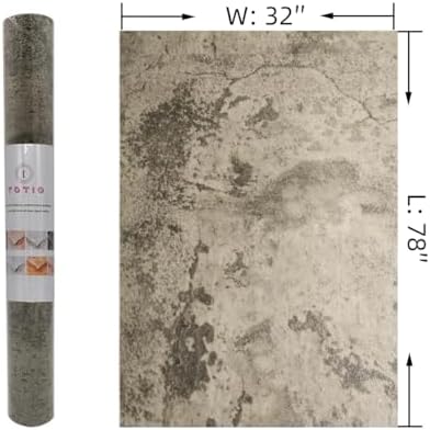 TOTIO Beige Grey Cement Concrete Texture Contact Paper Industrial Style - Image 7
