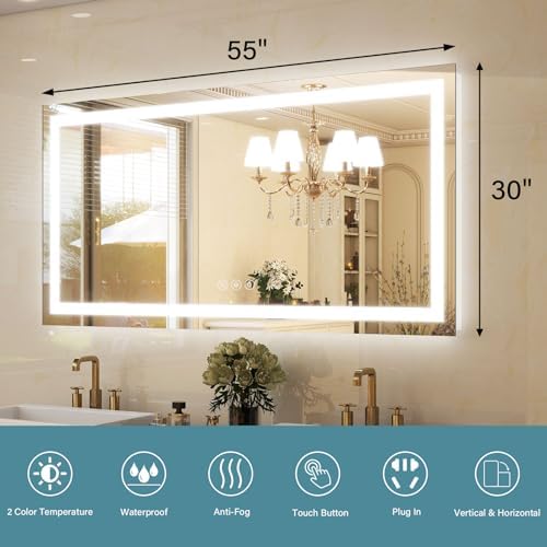 GLSLAND LED Bathroom Mirror - Image 4
