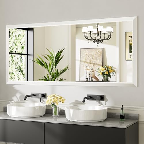 Briivue Bathroom Wall Mirror, 72x32 Inch by Briivuemodernmirrors