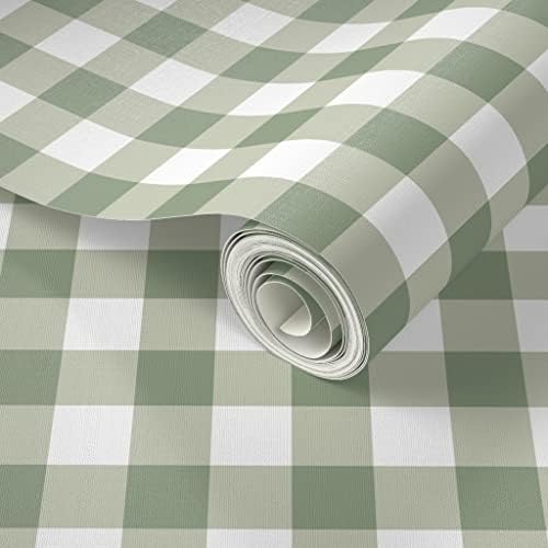Spoonflower Traditional Plaid Peel and Stick Removable Wallpaper - Image 2