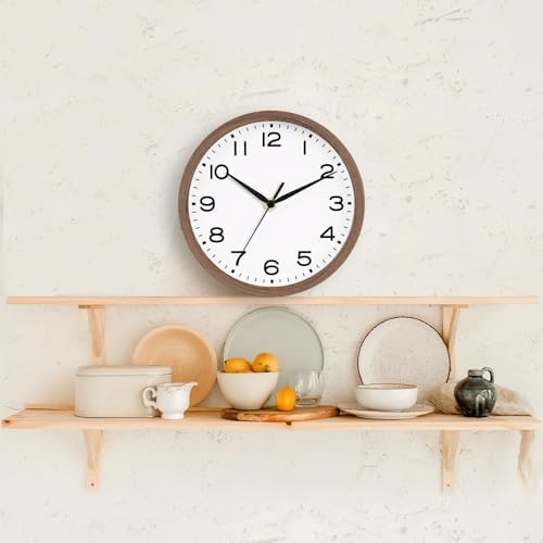 AKCISOT 8 Inch Wall Clock, Silent Battery Operated Analog Clock - Image 6