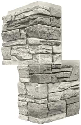 GenStone Faux Stacked Stone 90 Degree Outside Corner Panel 22.5" x 12" in by GenStone
