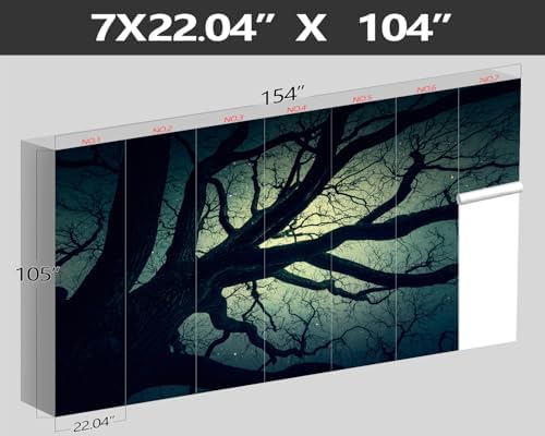 XMPMBM-Magic Forest backsplash Decorative Wallpaper Starry Sky Large Tree - Image 4