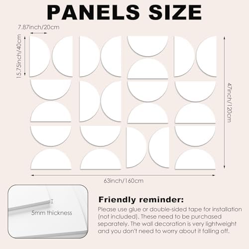 24 Pack Art 3D Wall Panels for Interior Wall Decor Decorative PVC Walls Panels - Image 2