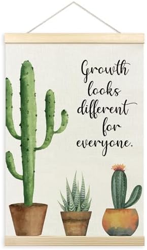 TLESKE Mental Health Cactus Poster Hanger Frame, Motivational Inspirational by Unknown